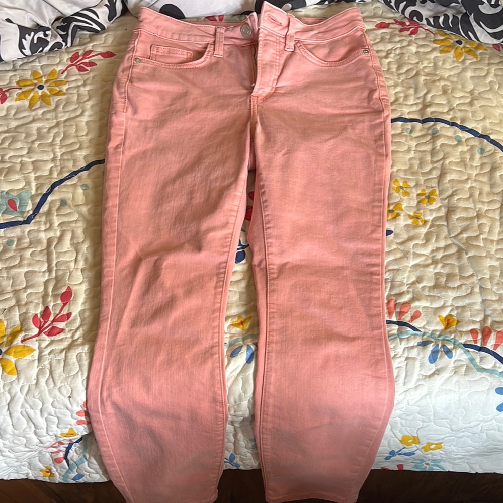 LC Lauren Conrad Pink Straight Leg Jeans